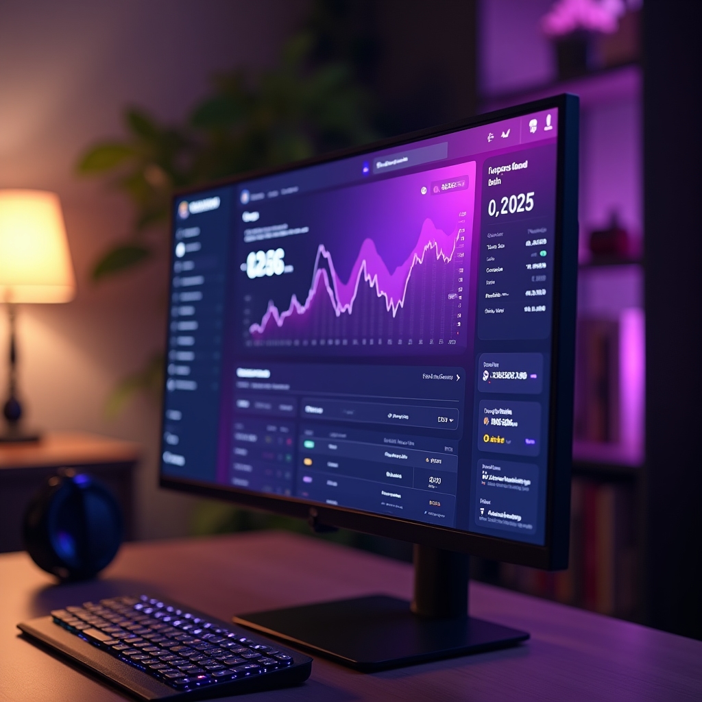 Unified compliant crypto exchange and wallet interface on screen